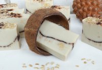 Натуральное мыло с нуля овсяно-миндальное Натуральное мыло с нуля овсяно-миндальное