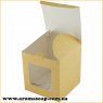 Коробка для 3D мыла Крафт с окошком
