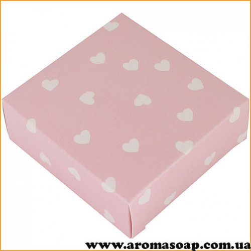 Коробка микс Розовая в сердечко