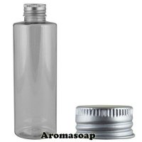 Бутылочка круглая 200 мл прозрачная + Алюминиевая крышка