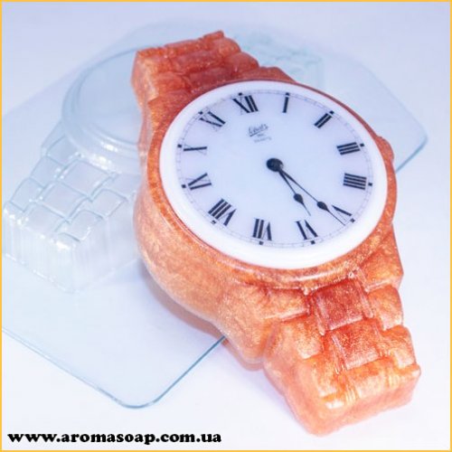 Watch on a metal bracelet 100 g plastic mold
