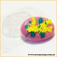 Mimosa branch 75 g plastic mold