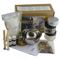 Набір Aromasoap для виготовлення соєвих свічок з декором та посуд