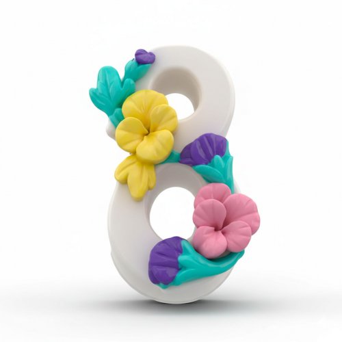 8 марта Анютины глазки 02 элит-форма