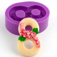 8 Марта в цветах розы элит-форма