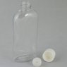 Пляшка і Ковпачок зі вставкою косметична Ascorp плоска 100мл прозора набір 10шт (880)