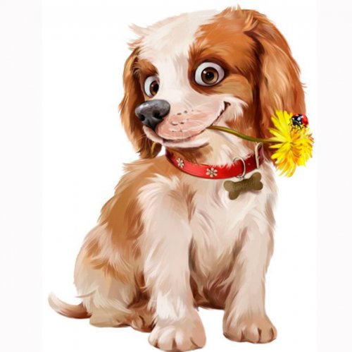 Picture on water-soluble paper A-023