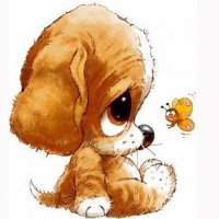 Picture on water-soluble paper A-029