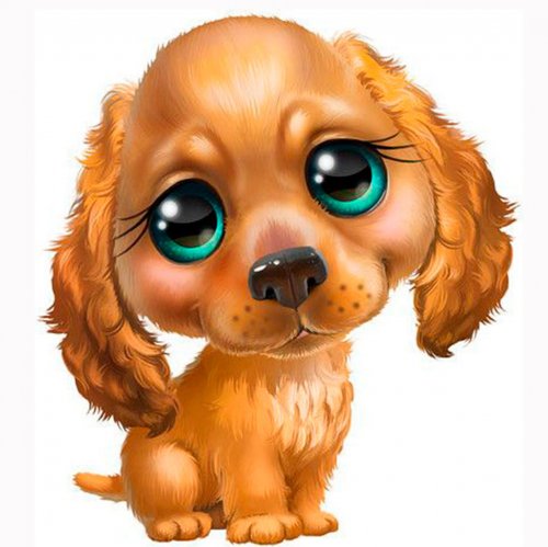 Picture on water-soluble paper A-035