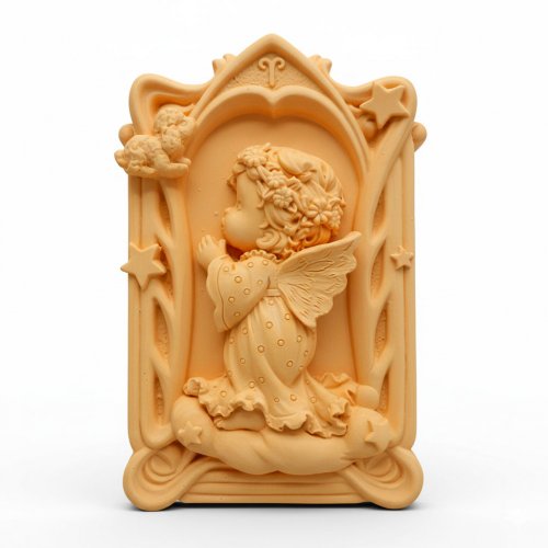 Angel in prayer before bedtime silicone mold