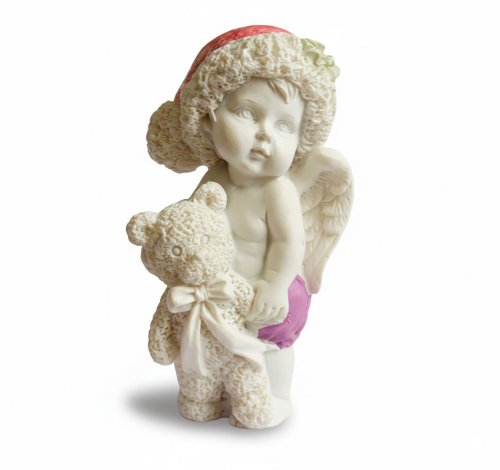 Янголятко з ведмедиком 2 3D еліт-форма