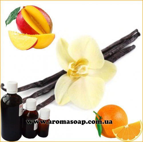 Апельсин, ваніль, манго запашка (ароматизатор) для свічок