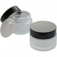Frost glass jar 15 ml