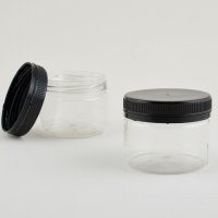 Баночка 90 мл и Черная крышка с контролем открытия