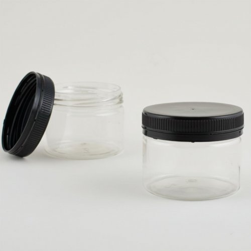 Баночка 90 мл и Черная крышка с контролем открытия