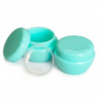 Баночка 10 мл фігурна бірюзова