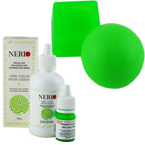 Liquid pigment dye Neri color Neon Green