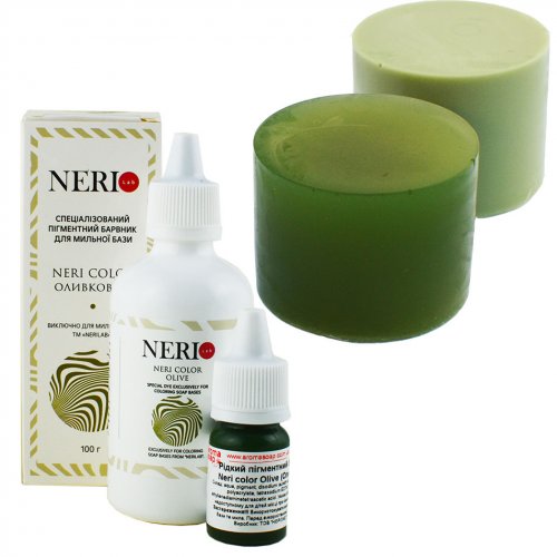 Liquid pigment dye Neri color Olive