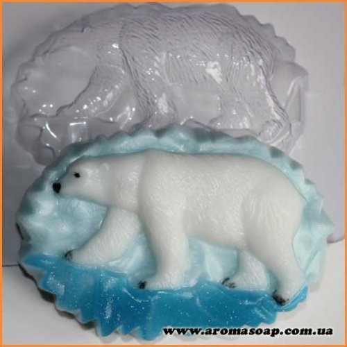Білий ведмідь 80г форма пластикова
