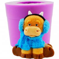 Бичок в шарфі 3D еліт-форма