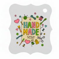 Decorative tag No. 19 3 pcs