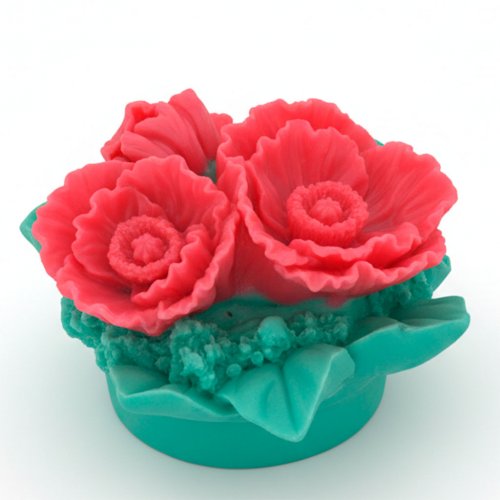 Букет маков 3D элит-форма