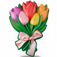 Букет тюльпанов №1 элит-форма