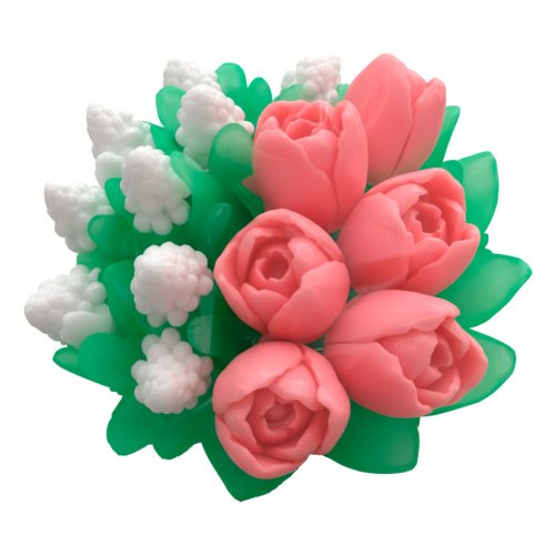 Букет тюльпанів №2 3D еліт-форма