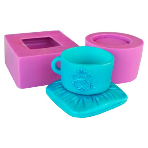 Чашка з подушкою 3D (2 форми) силіконові еліт-форми