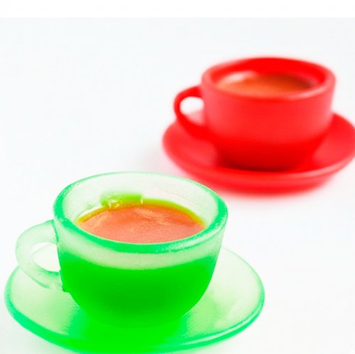 Чашка з блюдцем 3D (2 форми) еліт-форма