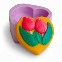 Два тюльпана в серці еліт-форма