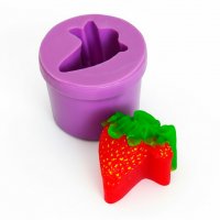 Two strawberries silicone mold