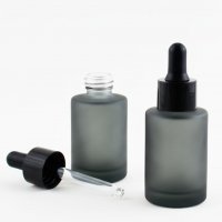 Скляний Чорний флакон Стиль 30 мл з піпеткою
