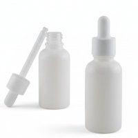 Glass White bottle 30 ml with pipette