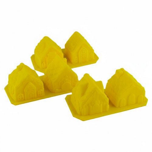 Silicone molds in the form of farmhouses