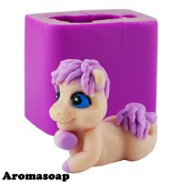 Лошадка Жемчужинка 46 г 3D силиконовая элит-форма