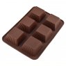 Силиконовая формочка Квадрат рифленный