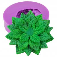 Leaf Cluster for Flower 34 g 3D Silicone Mold