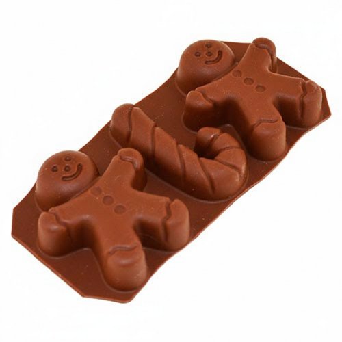 Силиконовая форма Пряничный человечек и конфетка
