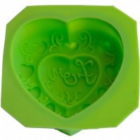 Силиконовая форма для мыла Сердечко For you