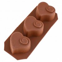 Силіконова форма Сердечко з завитком