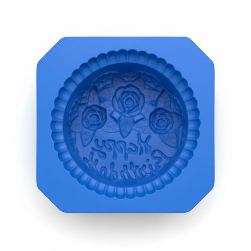 Silicone 3D soap mold Cake Happy Birthday
