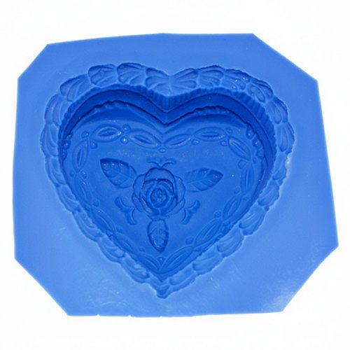 Силіконова форма для мила Троянда в серці