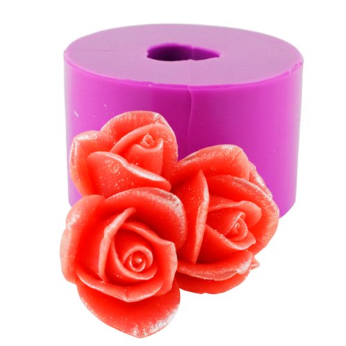 Roses bouquet tee 76 g 3D silicone elite mold