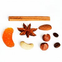 Nuts with spices silicone mold