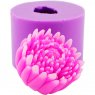 Chrysanthemum bud opened 3d silicone mold