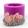 Hedgehog with heart 49 g 2D silicone elite mold