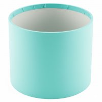 Кашпо картонне кругле (коробка капелюх) М'ята