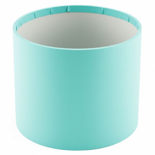 Кашпо картонне кругле (коробка капелюх) М'ята