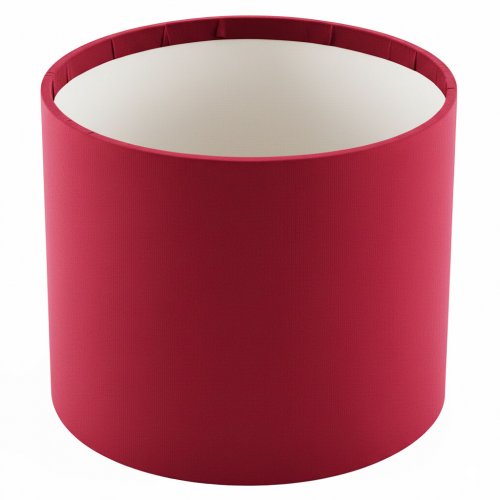Кашпо картонное круглое (шляпная коробка) Бордо